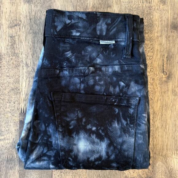 MOTHER The Super Swooner Winding Path Shibori Tie-Dye High-Rise Denim Jean Sz 26 - Picture 11 of 11